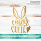 Easter Cutie With Bunny Ears - SVG PNG DXF EPS Cut File • Silhouette • Cricut • More