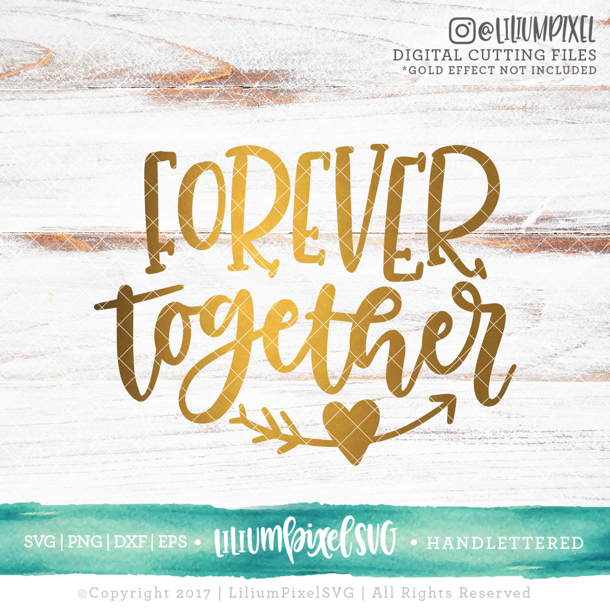Forever Together - SVG PNG DXF EPS Cut File • Silhouette • Cricut • More