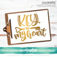 Key to My Heart - SVG PNG DXF EPS Cut File • Silhouette • Cricut • More